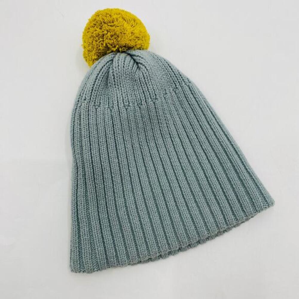 Anthropologie teal‎ blue ribbed beanie